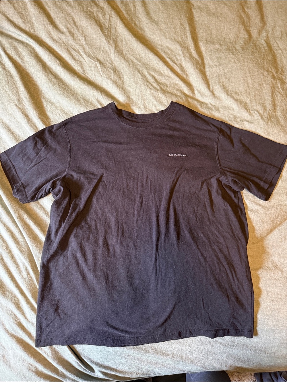 Eddie Bauer Black Short-Sleeve Crewneck T-Shirt